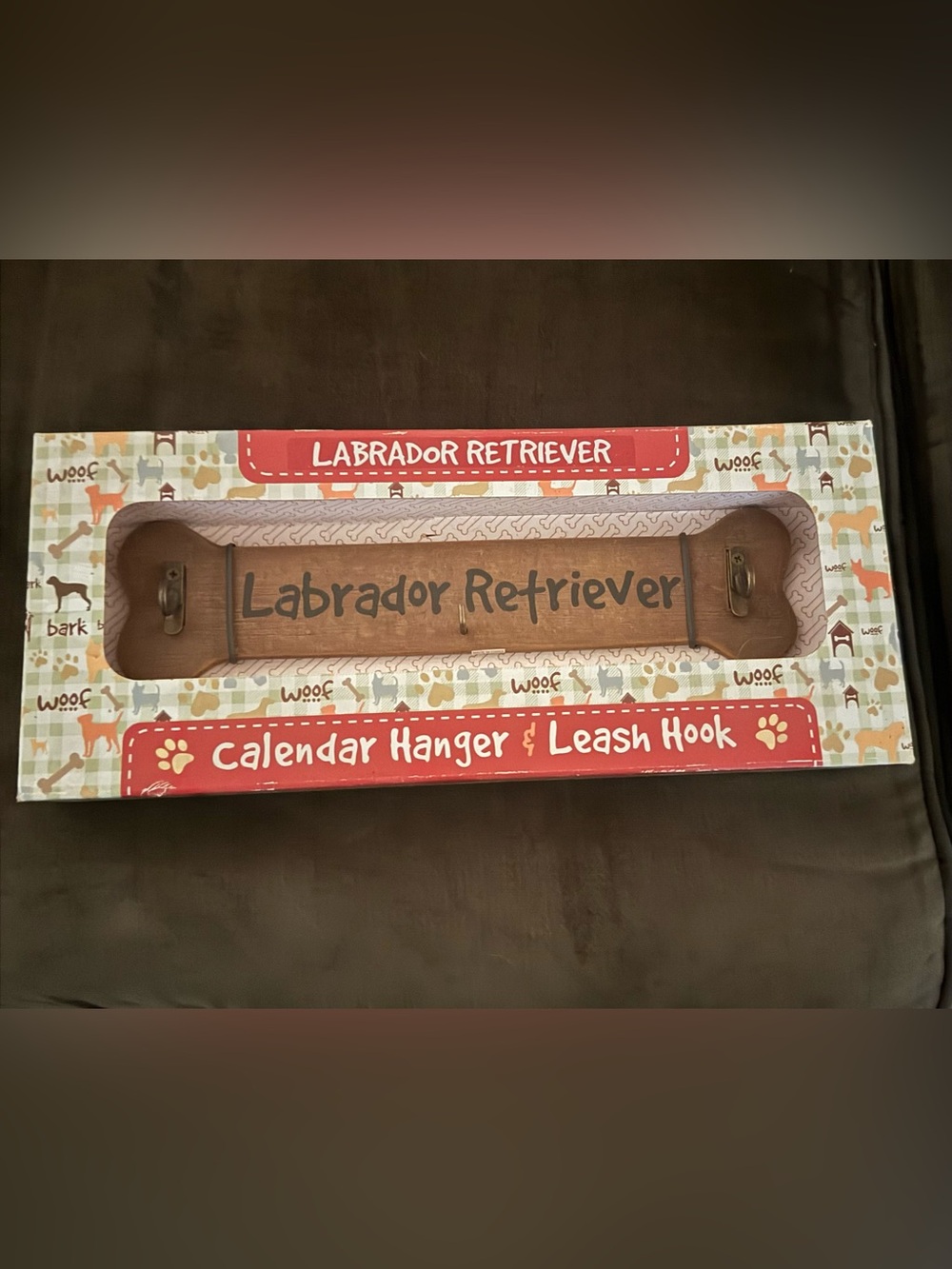 Labrador Retriever Brown Calendar Hanger & Leash Hook